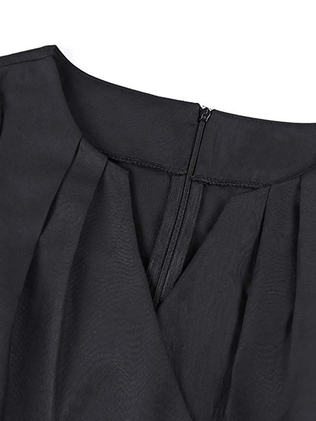 1950s Cap Sleeve Bow Swing Dress