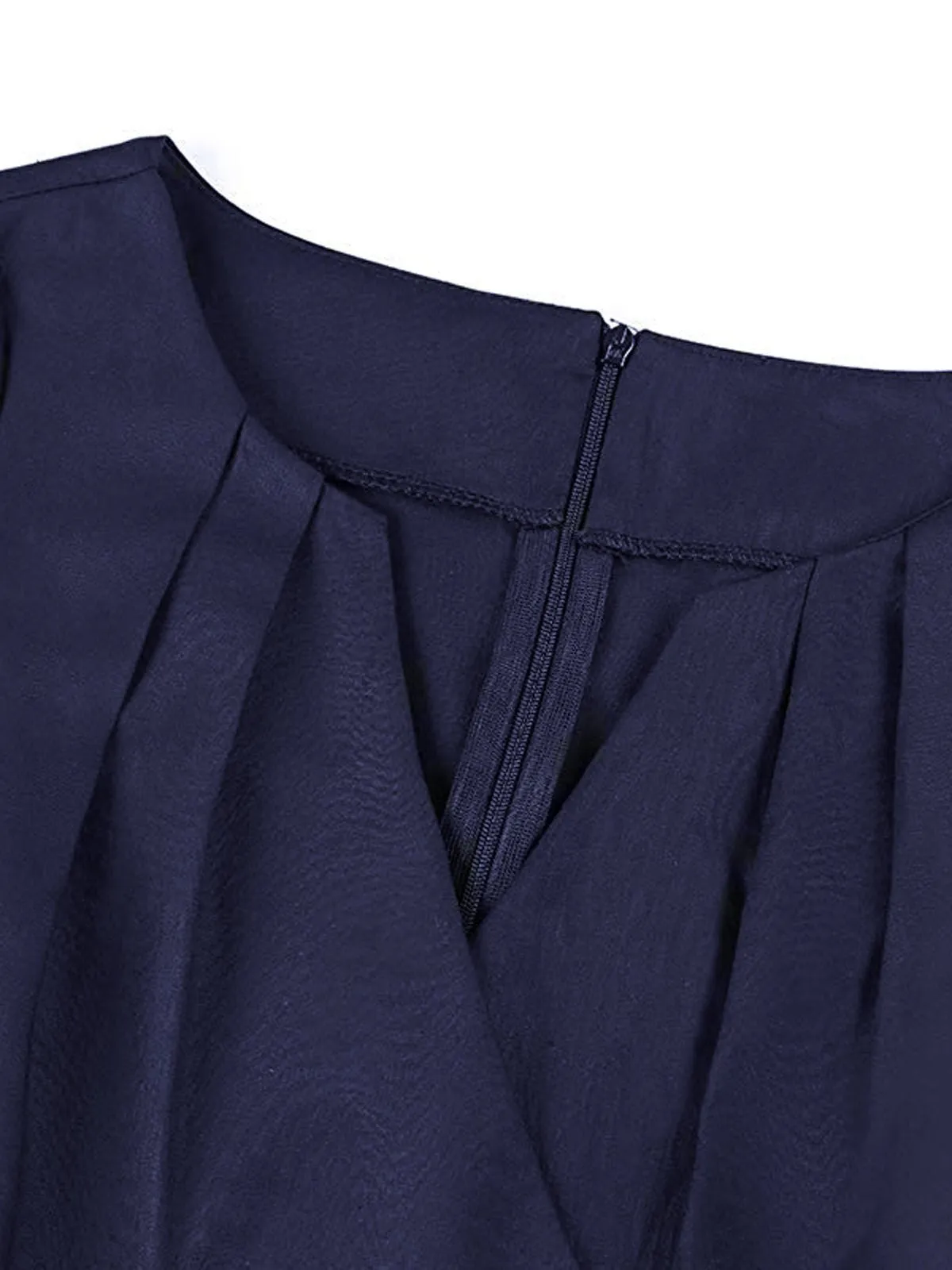 1950s Cap Sleeve Bow Swing Dress