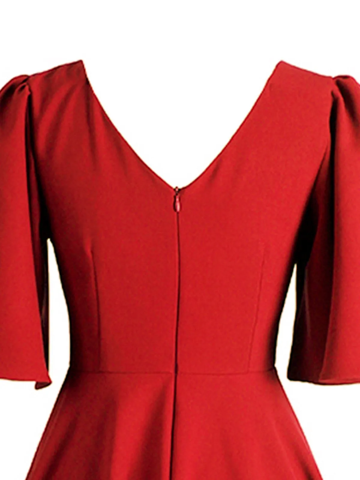 1950s Front Pleated Swing Dress