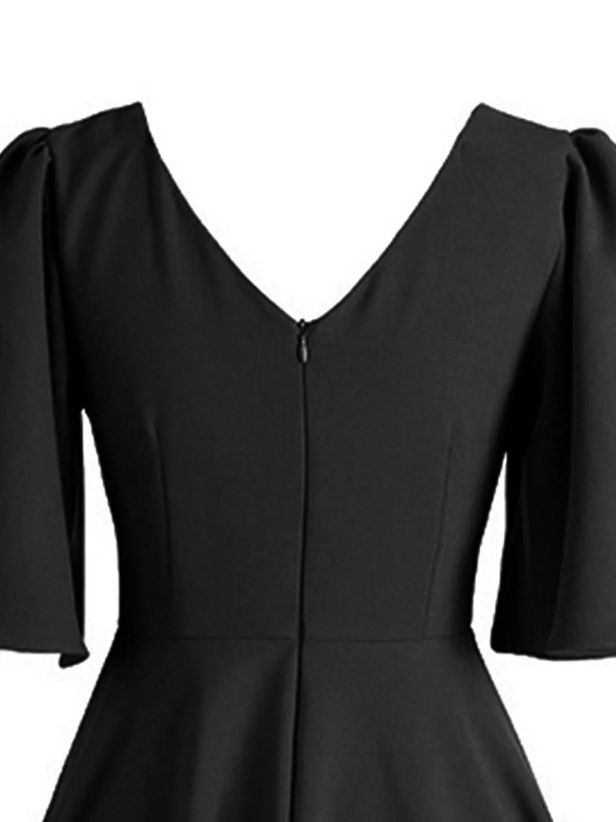 1950s Front Pleated Swing Dress