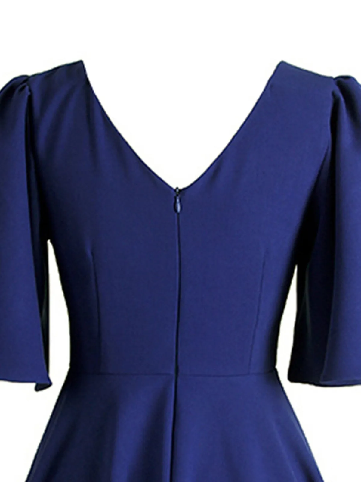 1950s Front Pleated Swing Dress