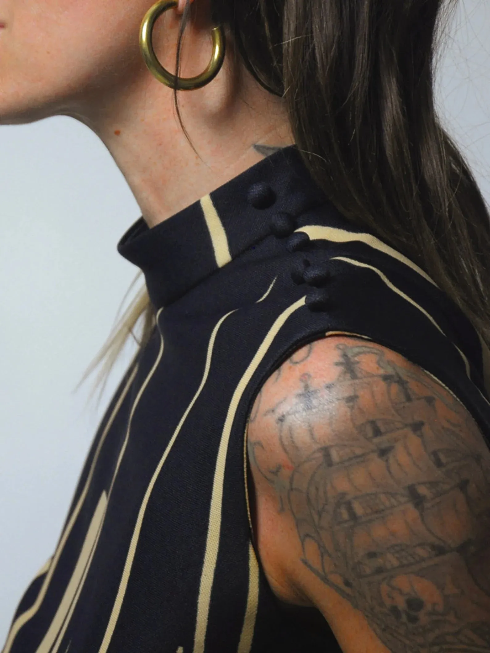1970's Geo Striped Dress