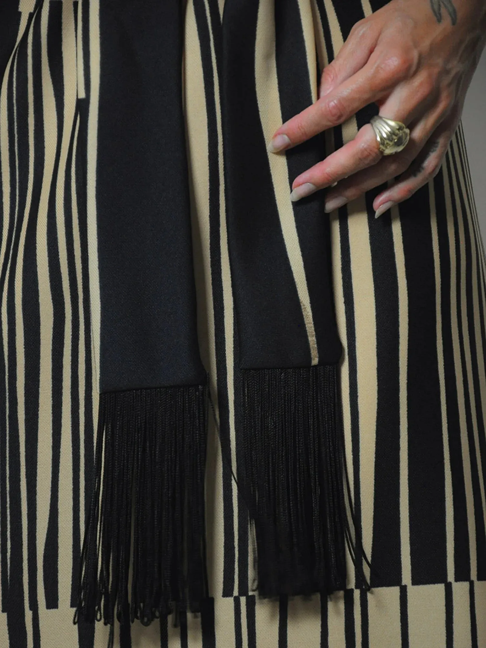 1970's Geo Striped Dress