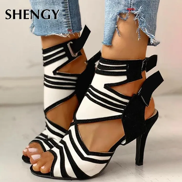 Amozae-Back to College SHY Summer Pumps Fashion Woman Sandals Lace Up High Heel Party Zapatos De Mujer Sandalias De Verano Para Mujer