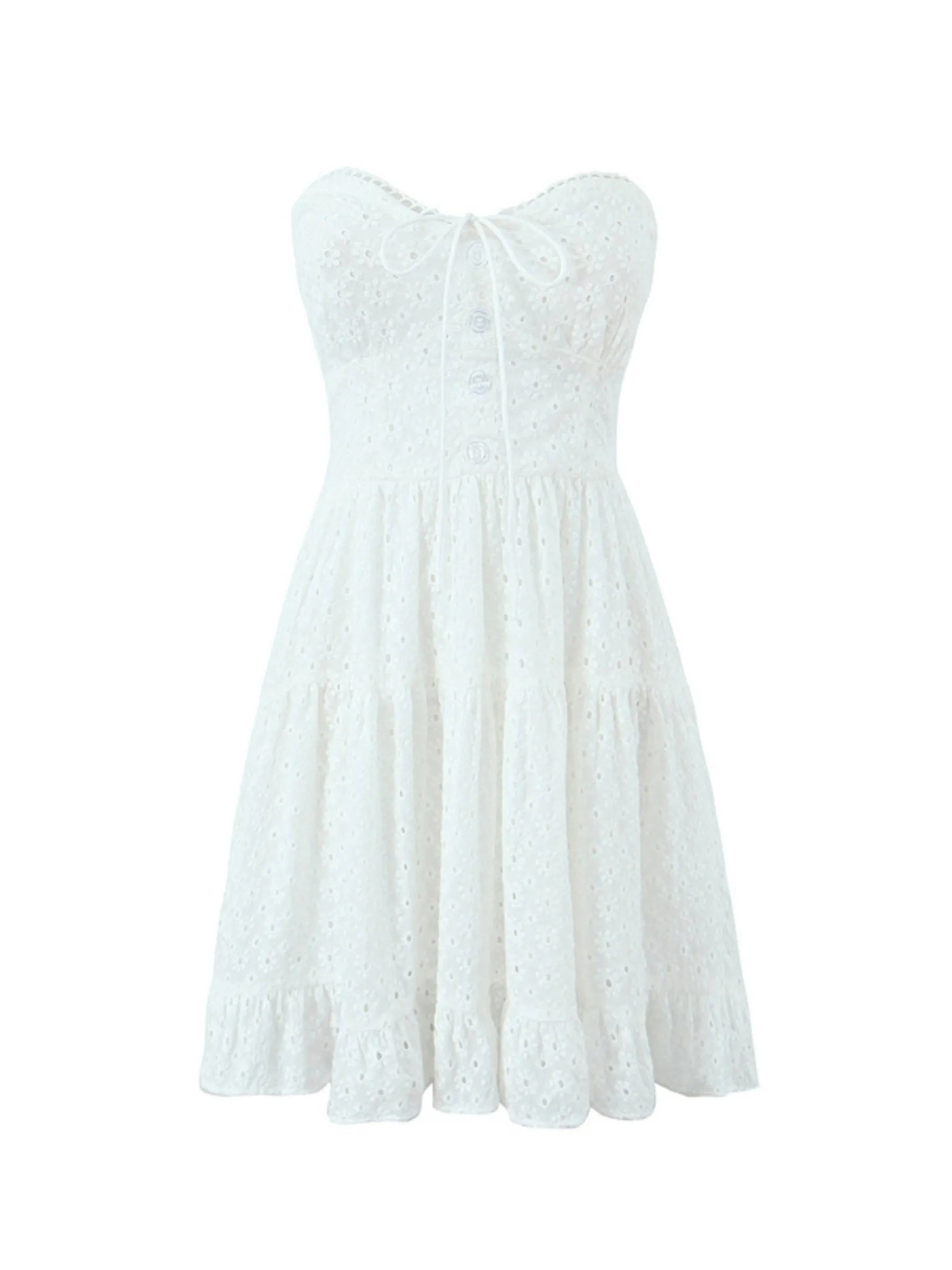 Angelee Elegant Strapless Mini Dress