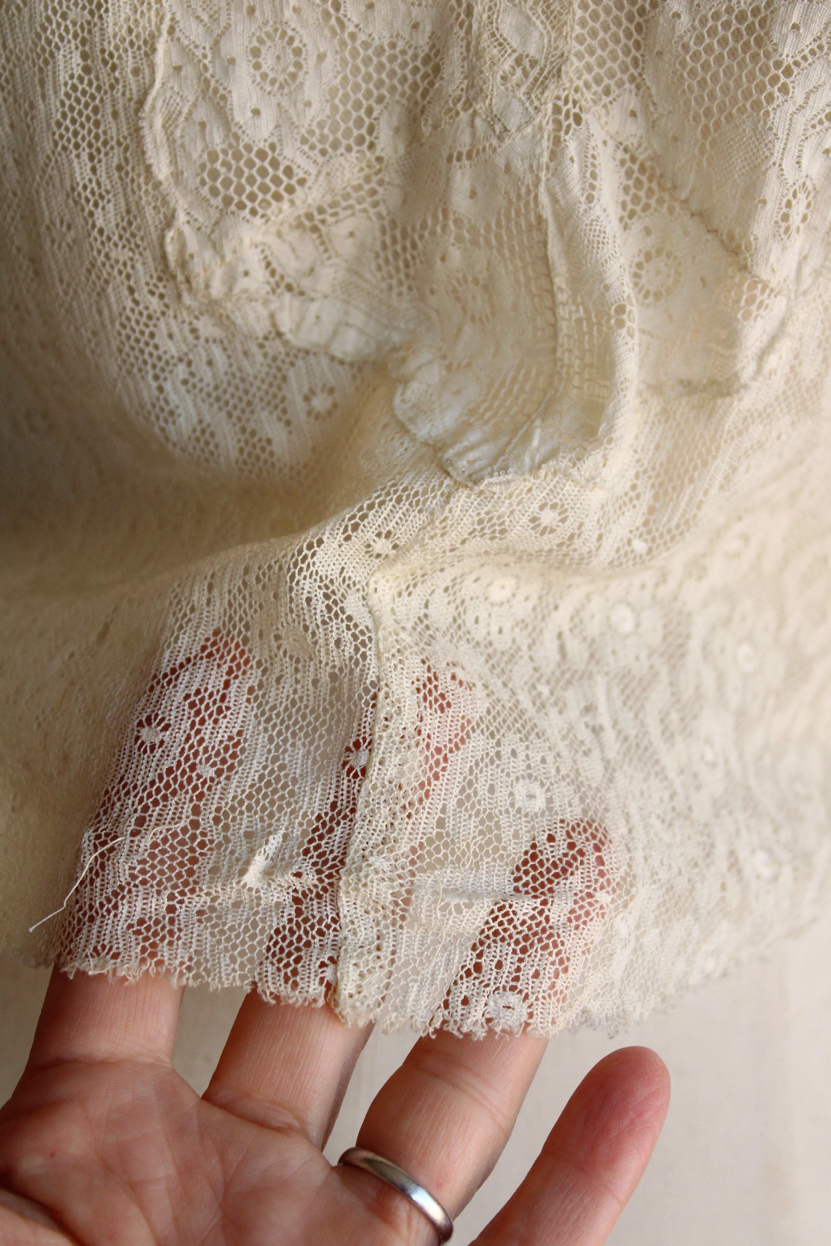 Antique Edwardian Ivory Lace Blouse