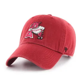 Arkansas Razorbacks 47 Brand Red Vintage Retro Clean Up Adj. Slouch Hat Cap