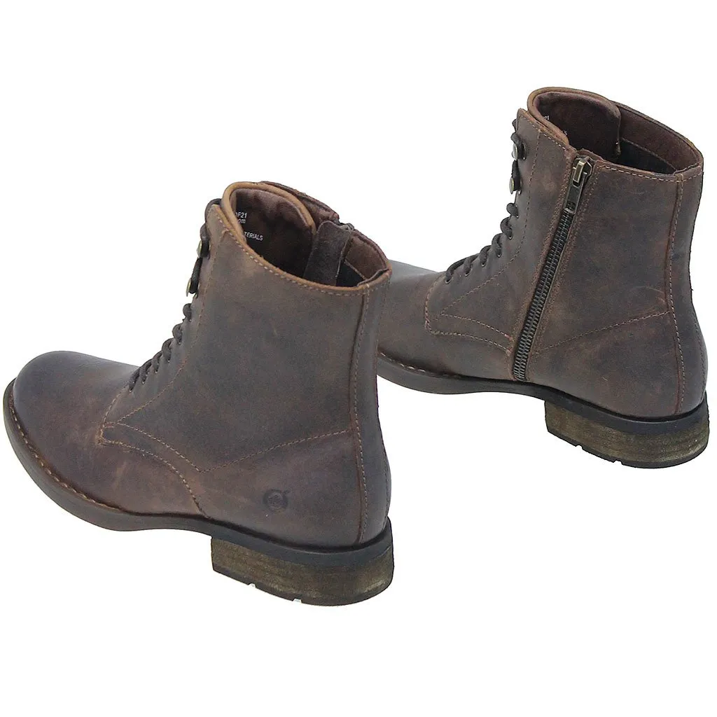 Born Vintage Brown Lace-Up Ankle Boot #BL12306LZN ()