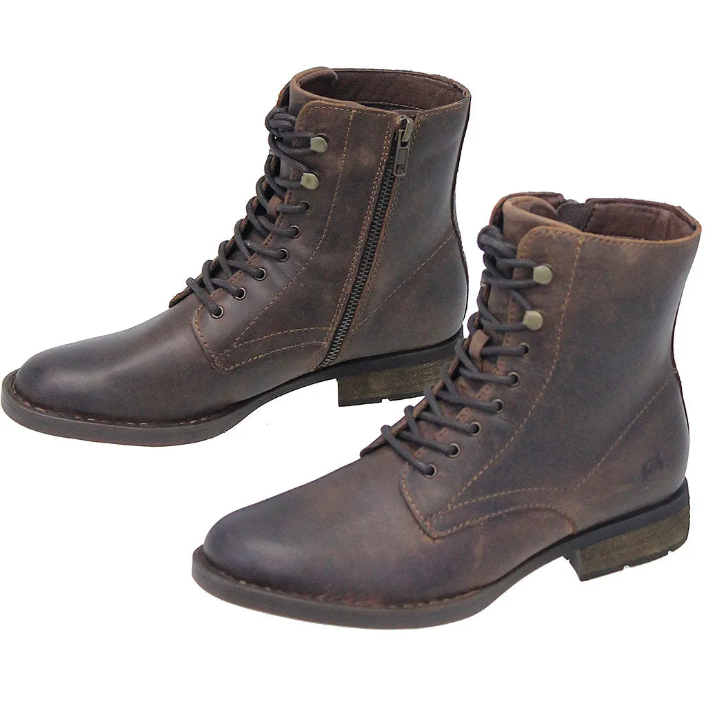 Born Vintage Brown Lace-Up Ankle Boot #BL12306LZN ()