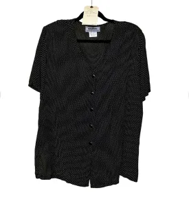 button-up polka dot blouse - 16