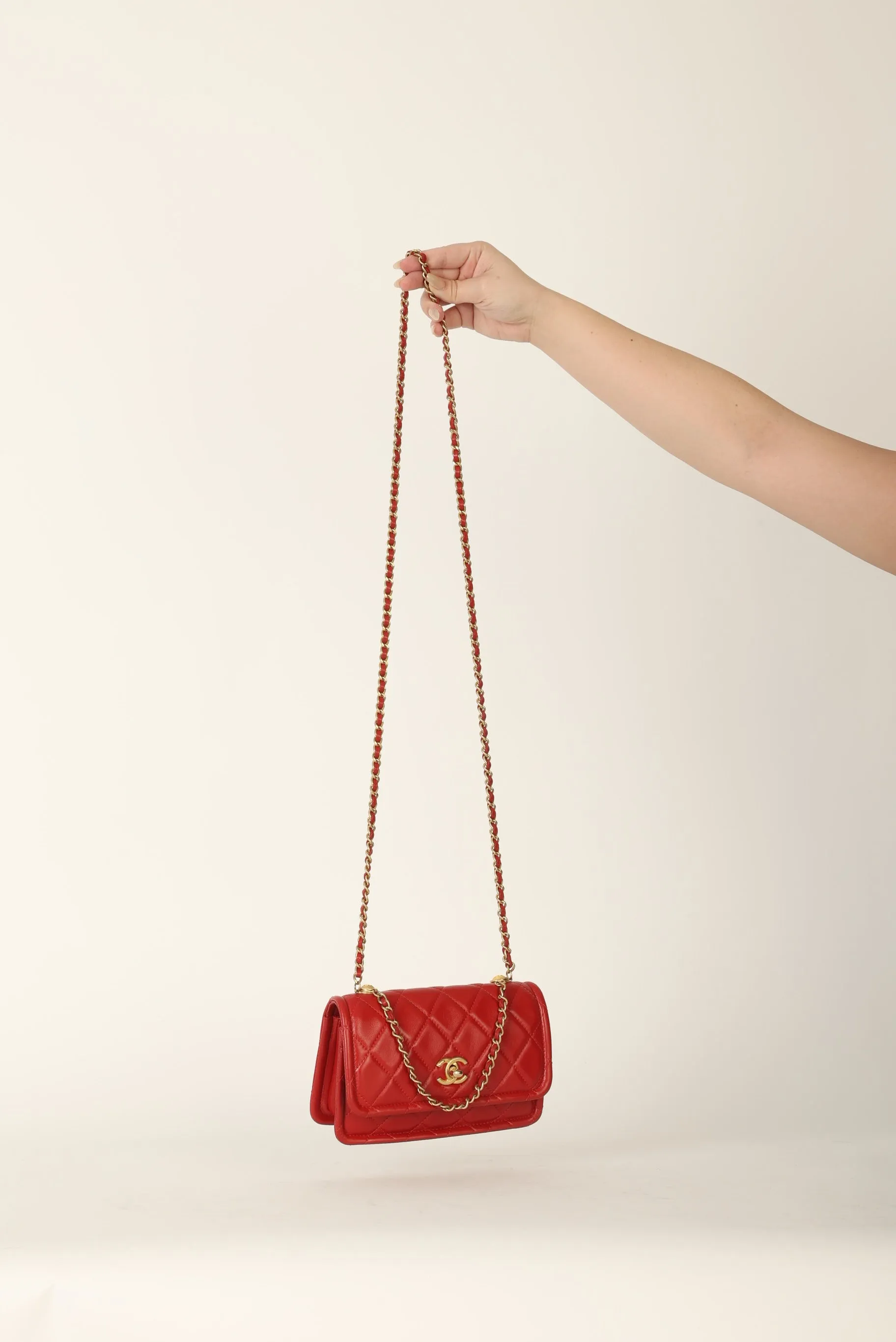 Chanel 2020 Calfskin Chain Flap