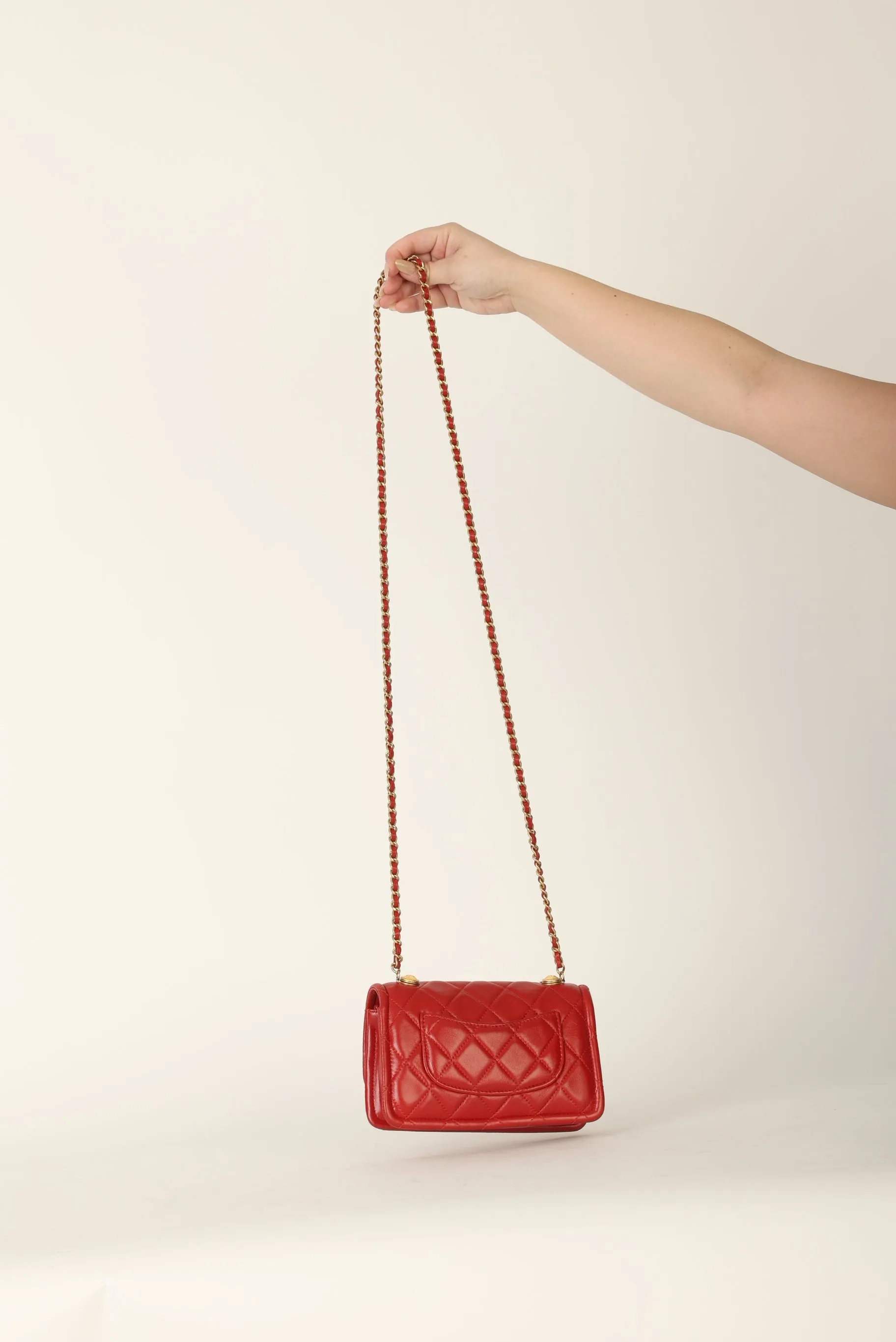 Chanel 2020 Calfskin Chain Flap