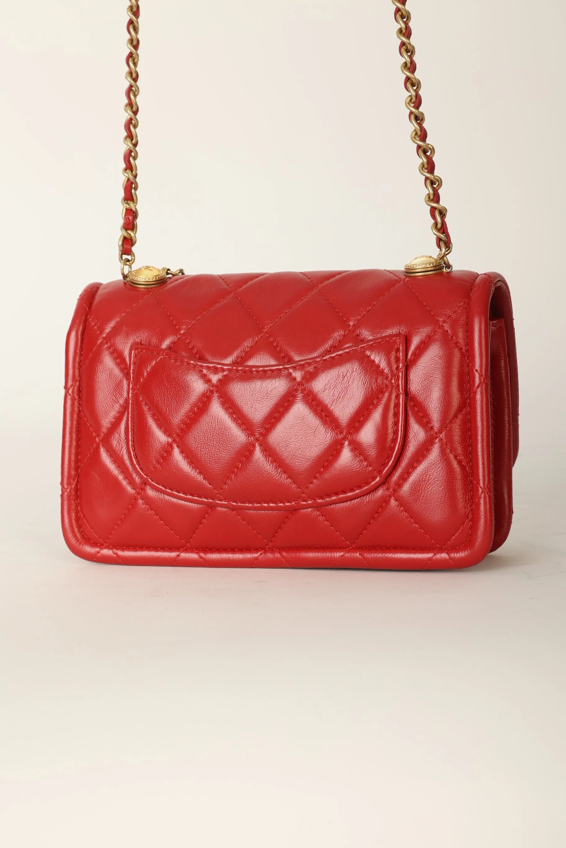 Chanel 2020 Calfskin Chain Flap