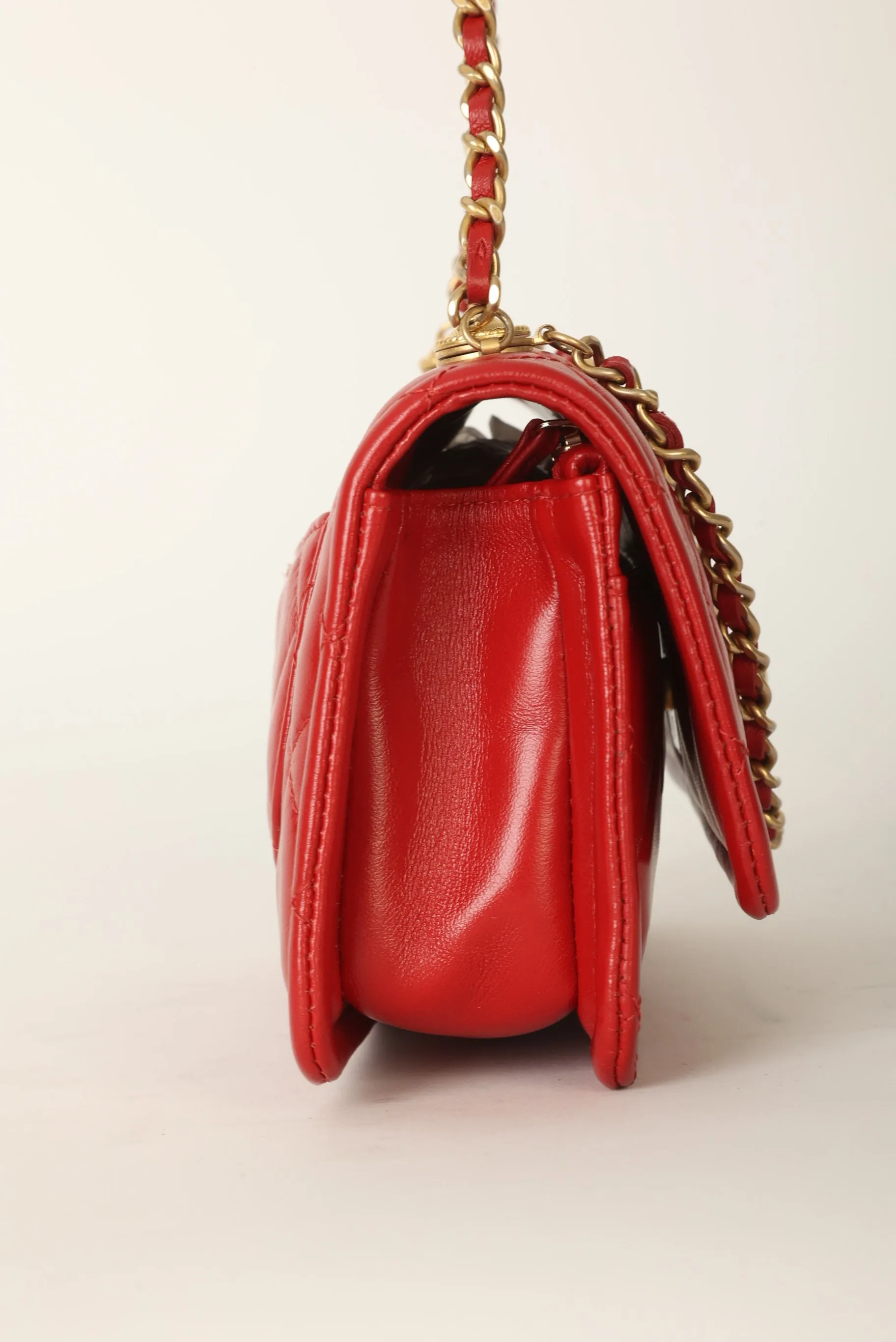 Chanel 2020 Calfskin Chain Flap