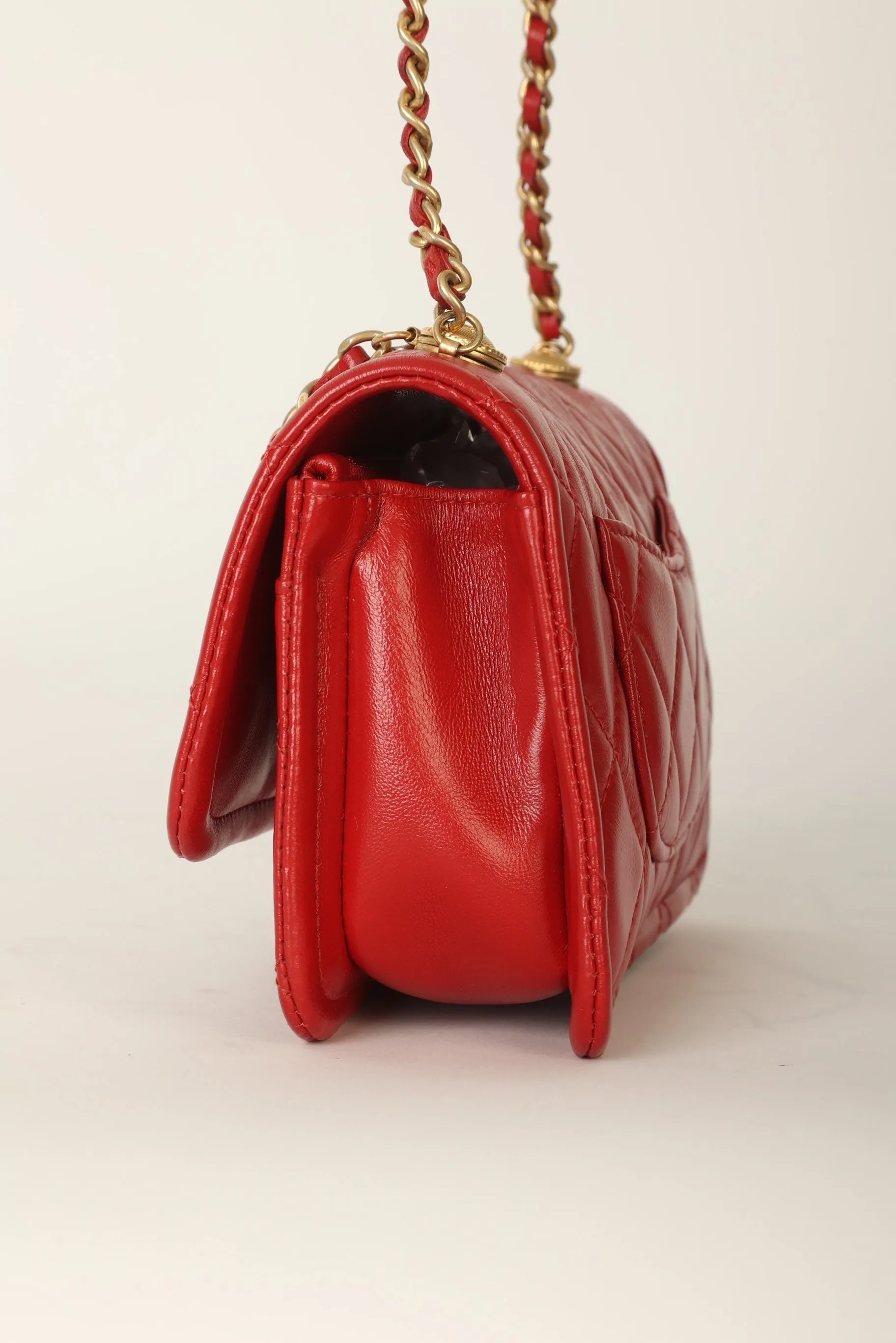 Chanel 2020 Calfskin Chain Flap