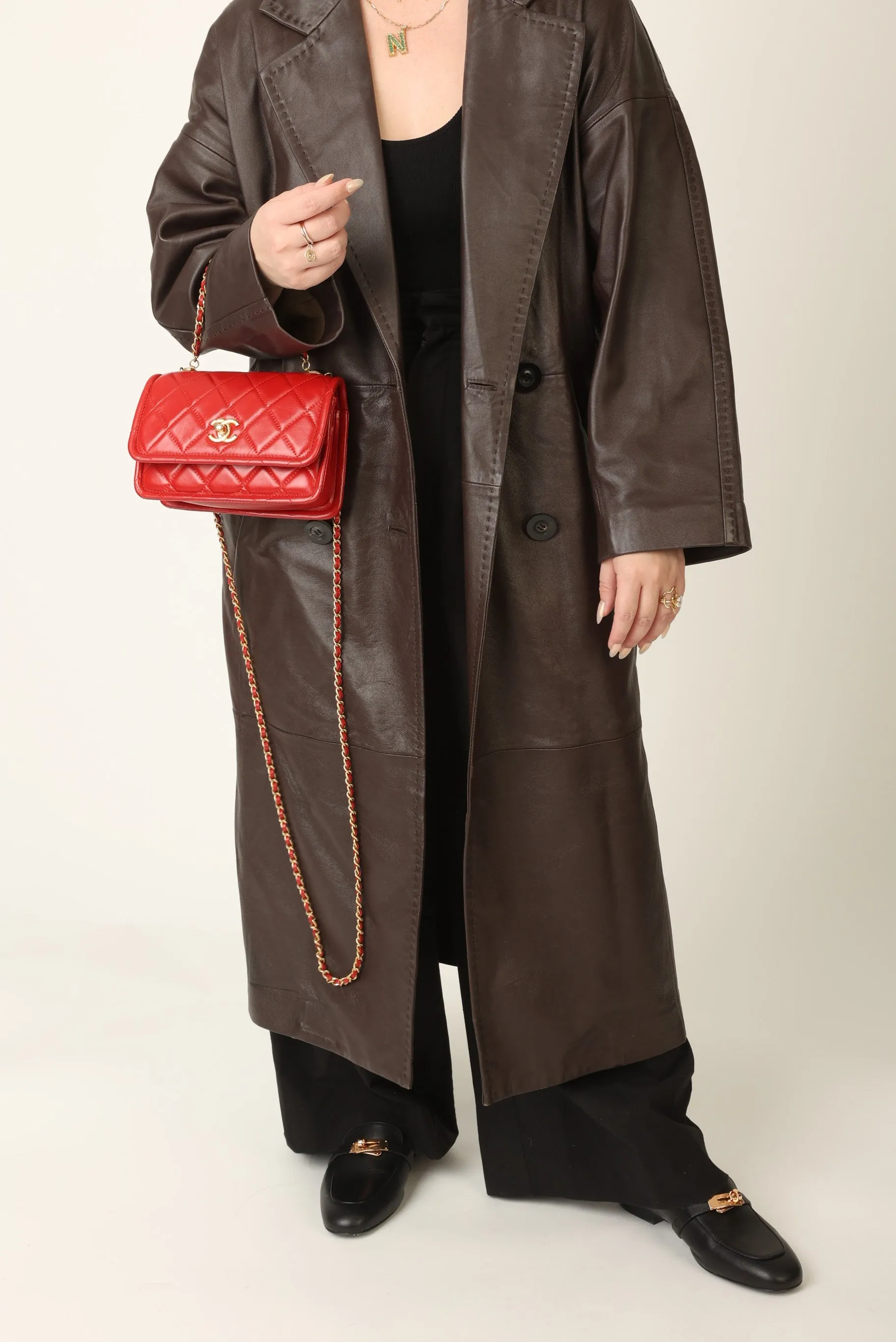 Chanel 2020 Calfskin Chain Flap