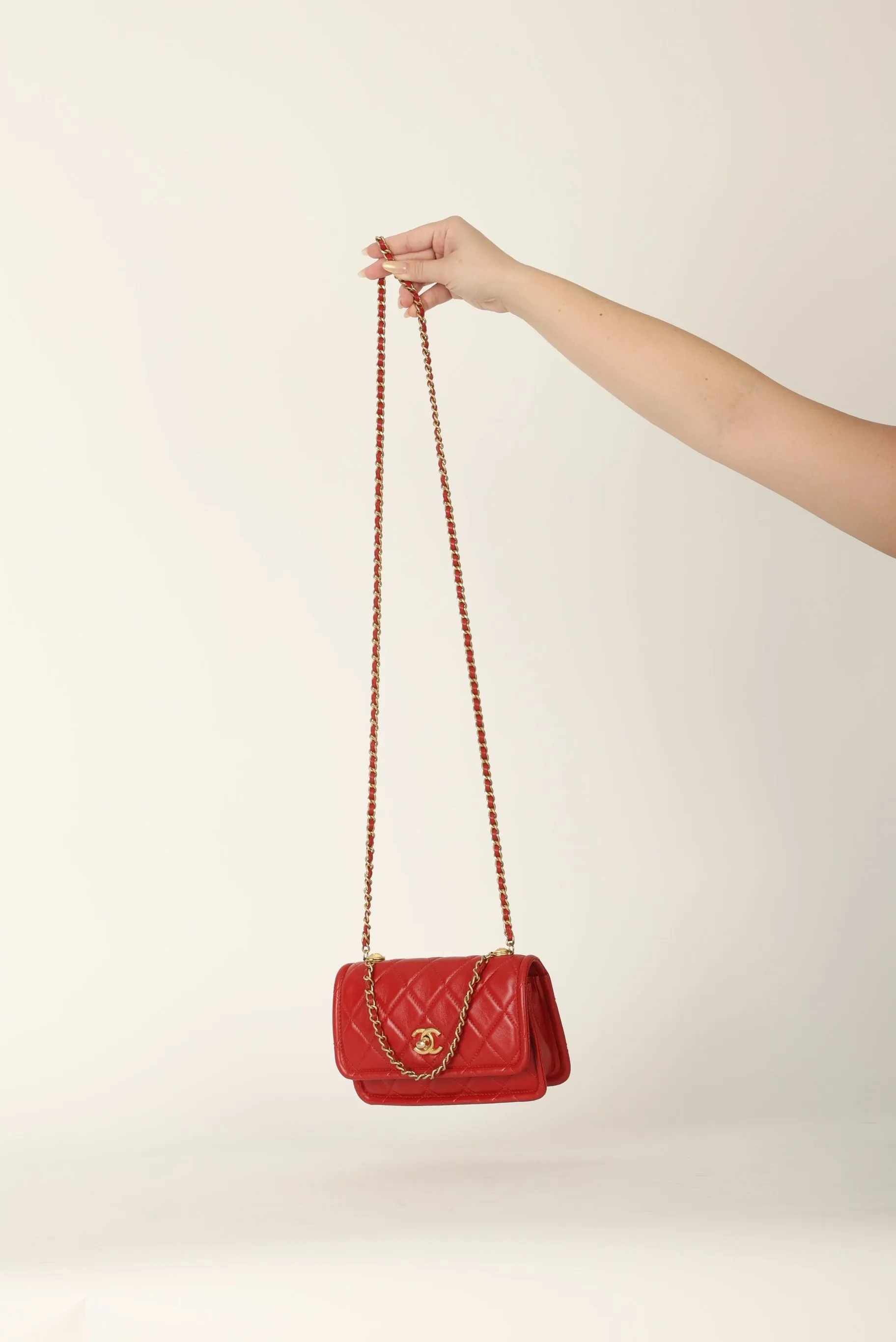 Chanel 2020 Calfskin Chain Flap