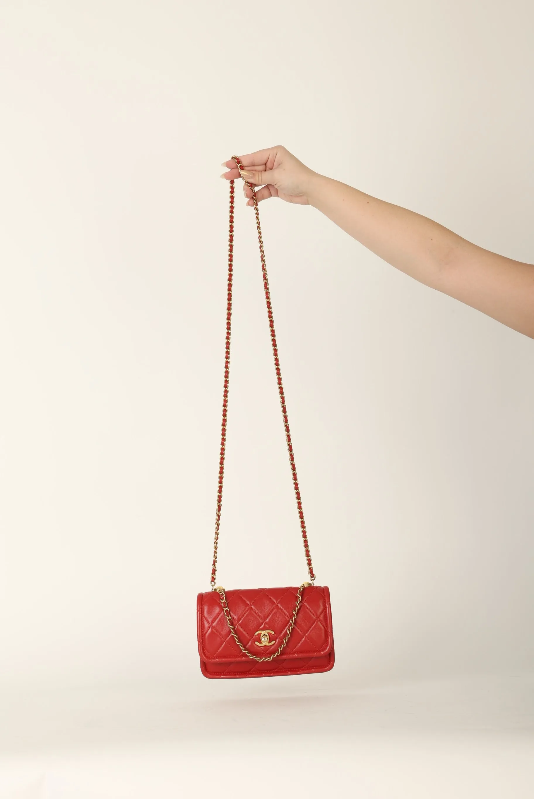 Chanel 2020 Calfskin Chain Flap
