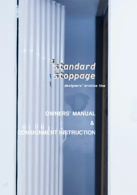 Designers' Vintage-Line: Owners' Manual & Consignment Instruction