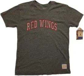 Detroit Red Wings Retro Brand Gray "Red Wings" Vintage Tri-Blend T-Shirt