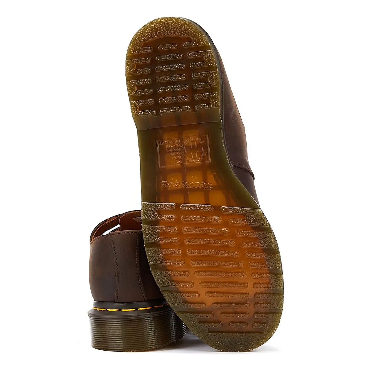 Womens Dr. Martens 8065 Crazy Horse Brown Leather Mary Jane Casual Shoes
