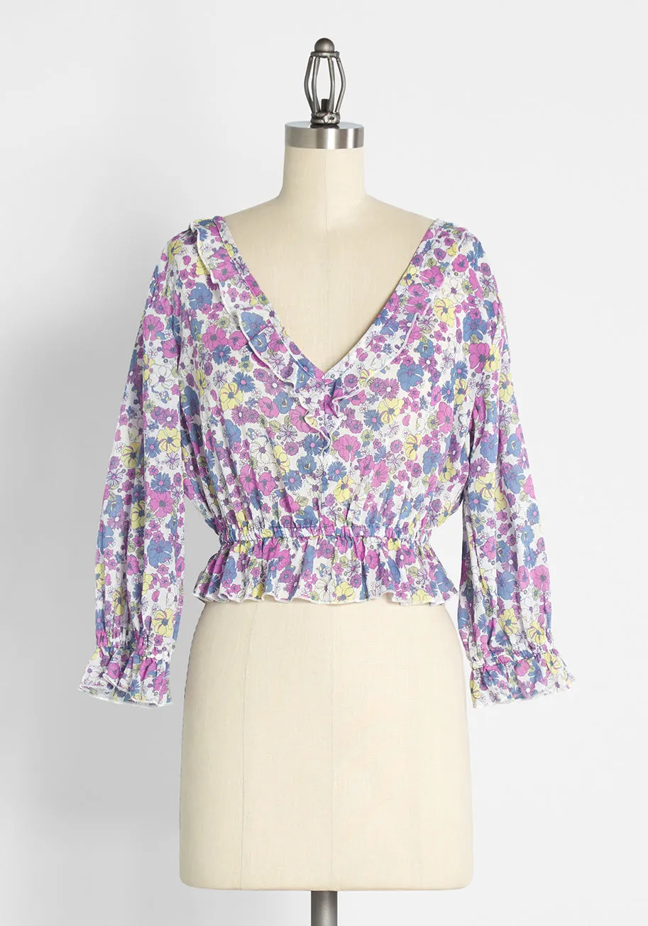 Drama in Doll Valley Cropped Top