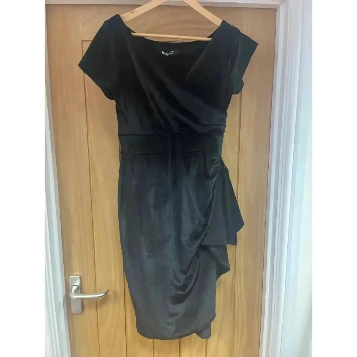Elsie Dress - Black Velvet (10)