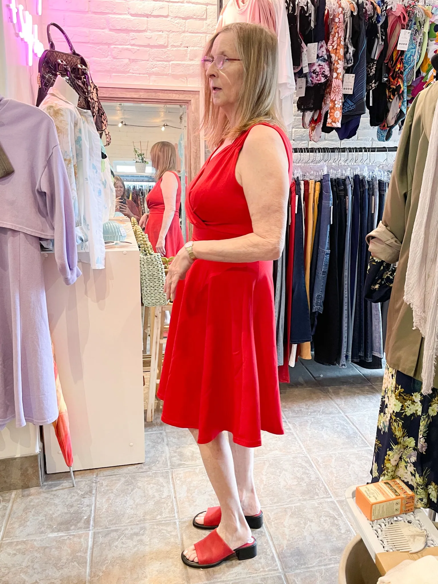 Grace Karin Red Sweetheart Cocktail Party Fit Flare Dress - Large
