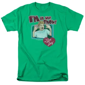 I Love Lucy Put Me in the Show Mens T Shirt Kelly Green