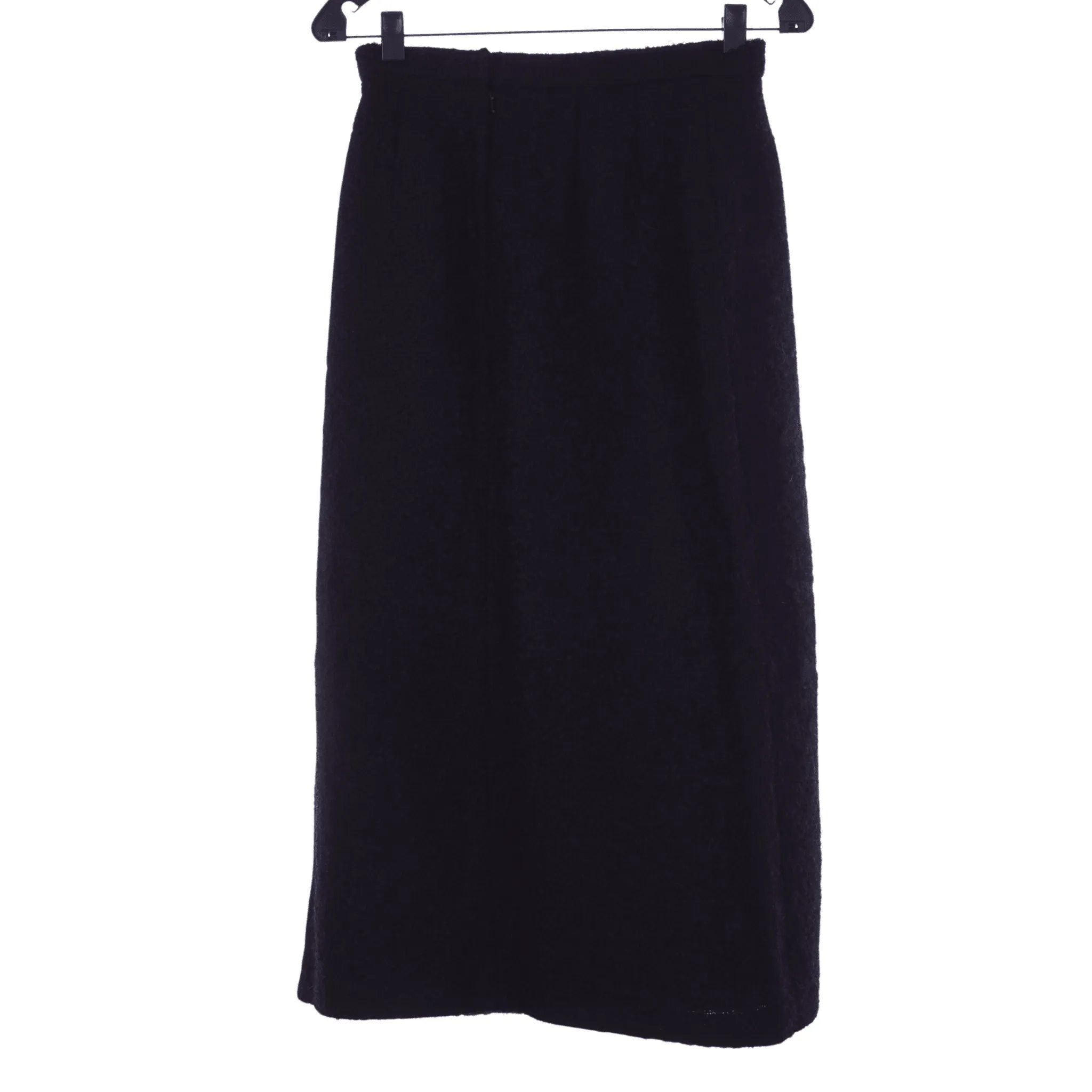 Jaeger Vintage Skirt Black Mohair and Wool UK Size 8