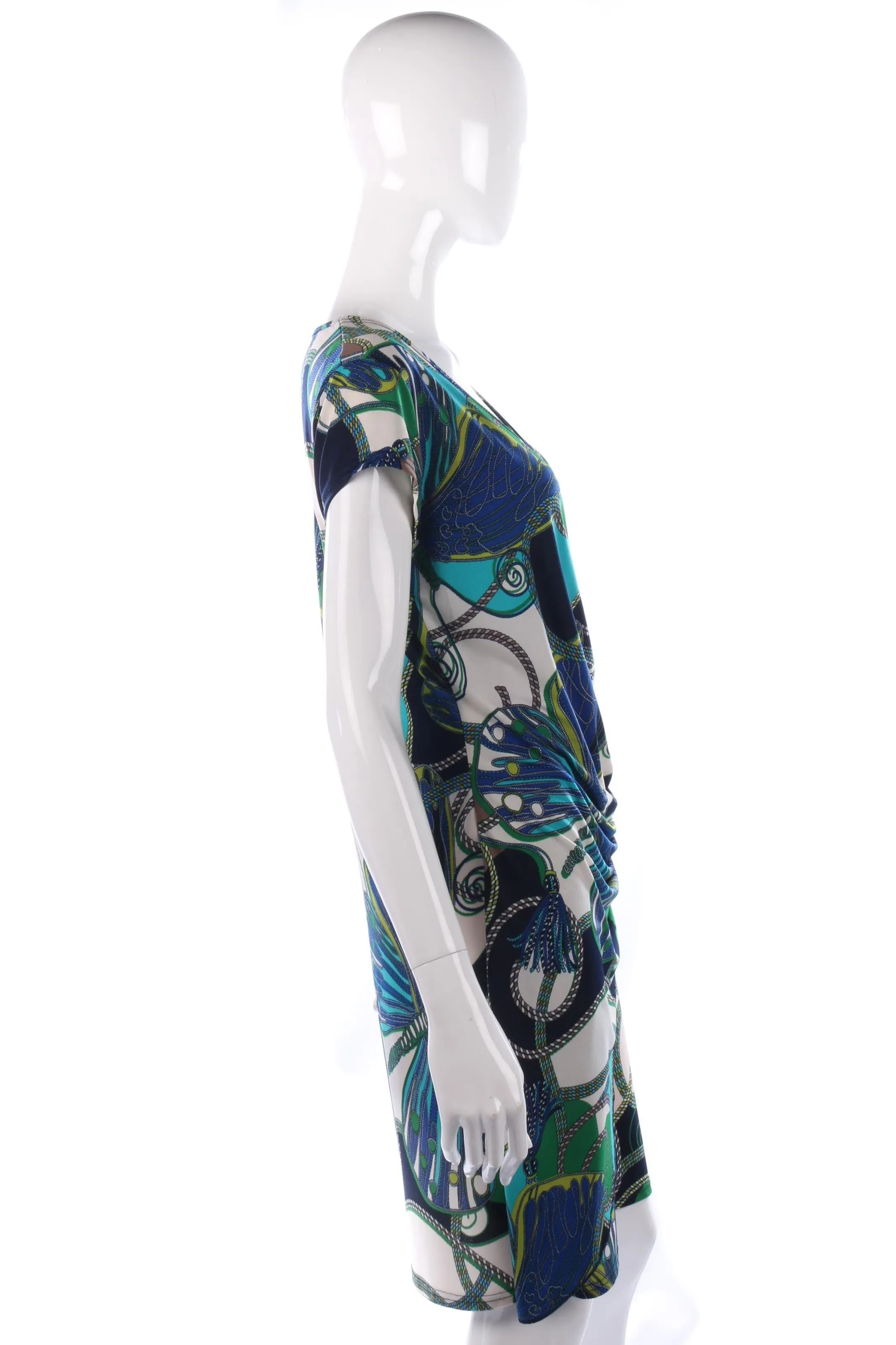 Jus D'Orange Paris blue and green dress size 12/14