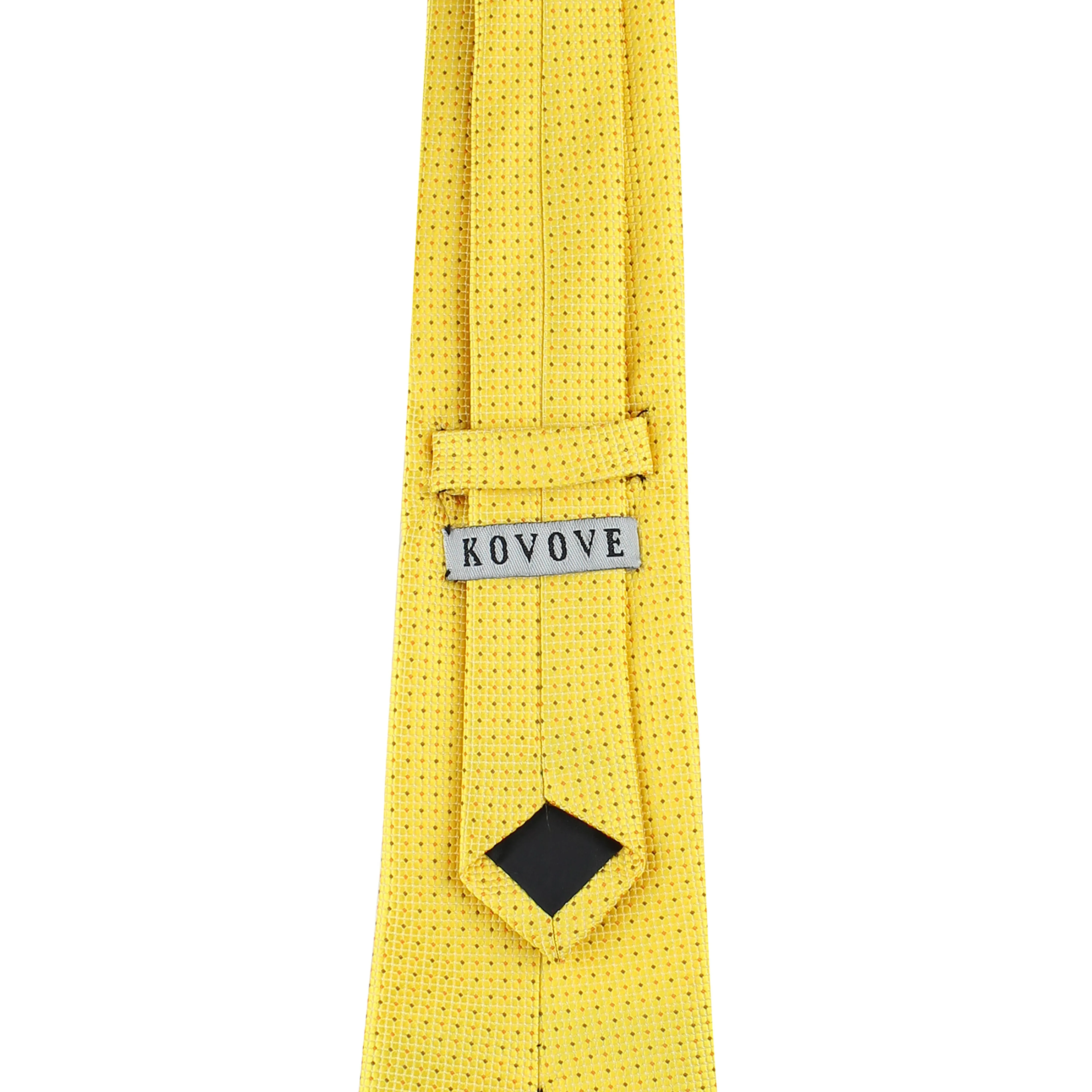 Kovove Yellow Polka Dot Neck Tie For Men