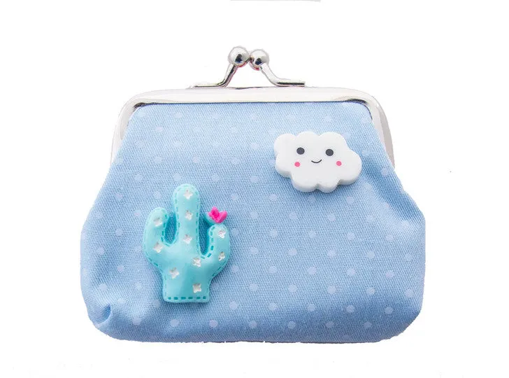 Make Your Own Designer Purse - Blue Llamas