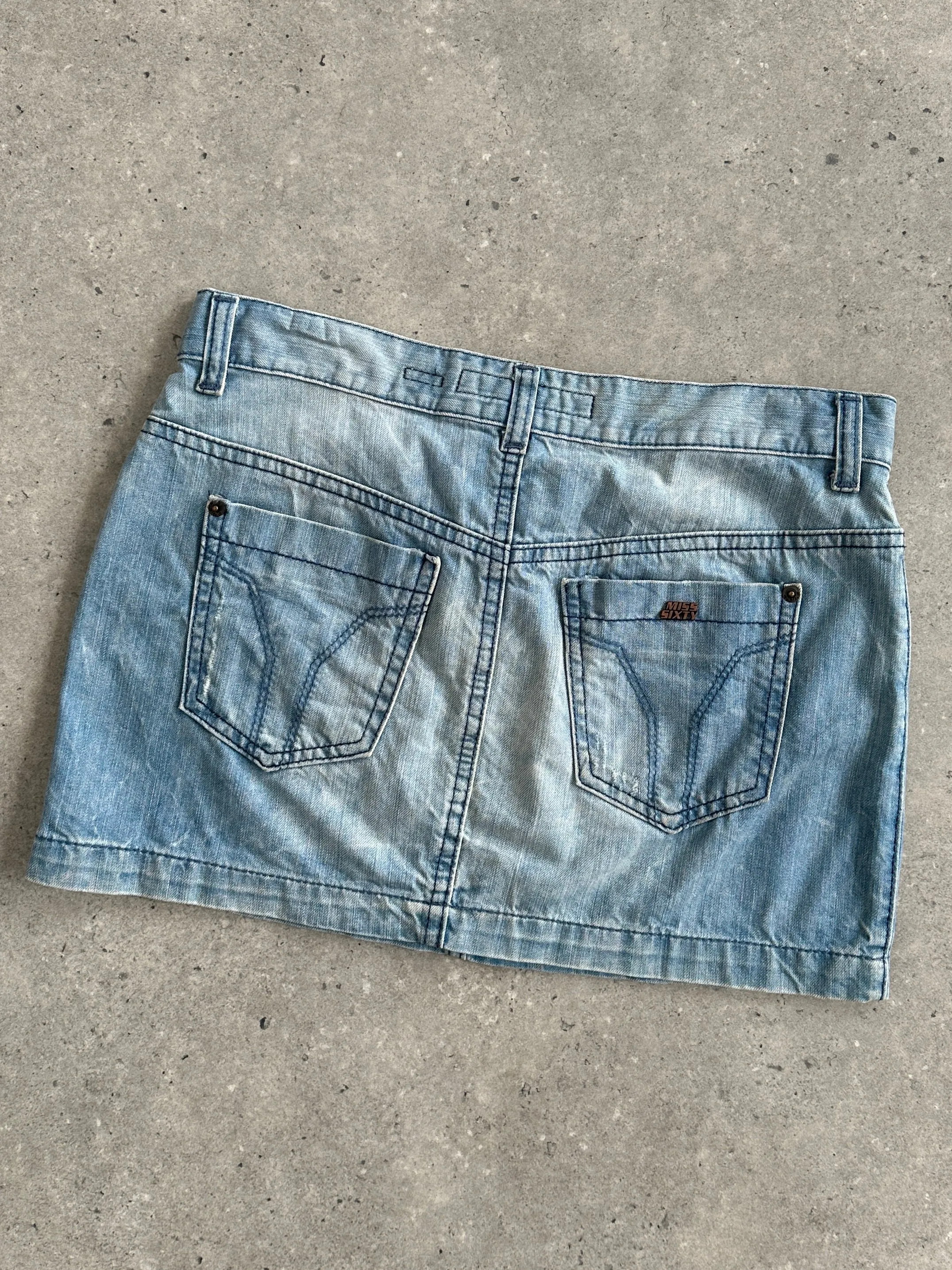 Miss Sixty 00s Mid Rise Denim Mini Skirt - W31