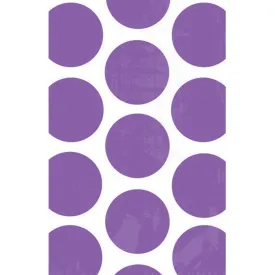 New Purple Polka Dot Paper Bag 10pk