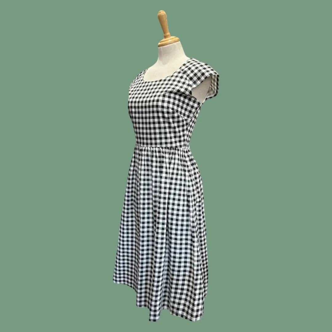 Origami Doll Life is a Picnic Dress - Check