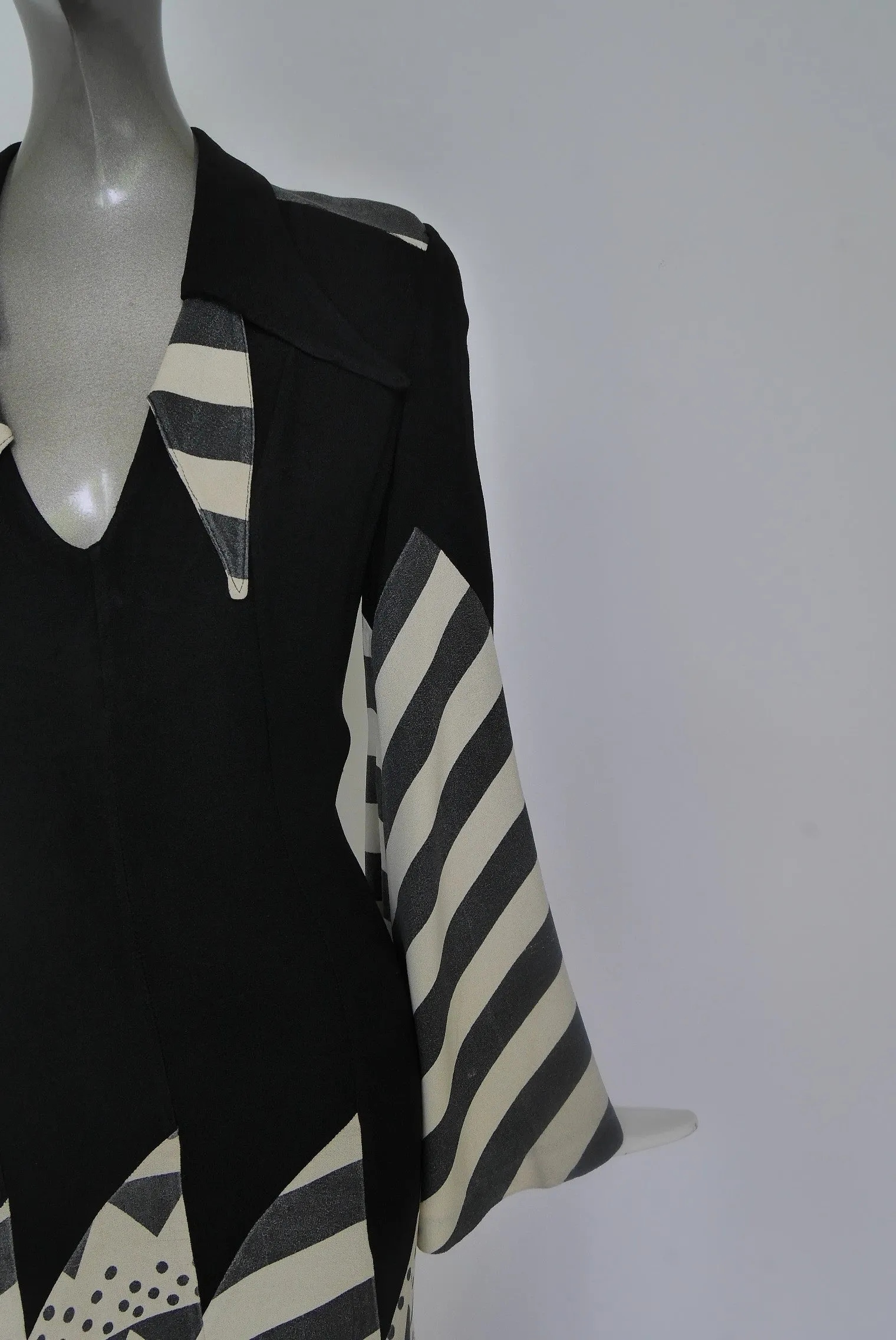 Ossie Clarck maxi dress abstract print by Celia Birtwell  SOLD