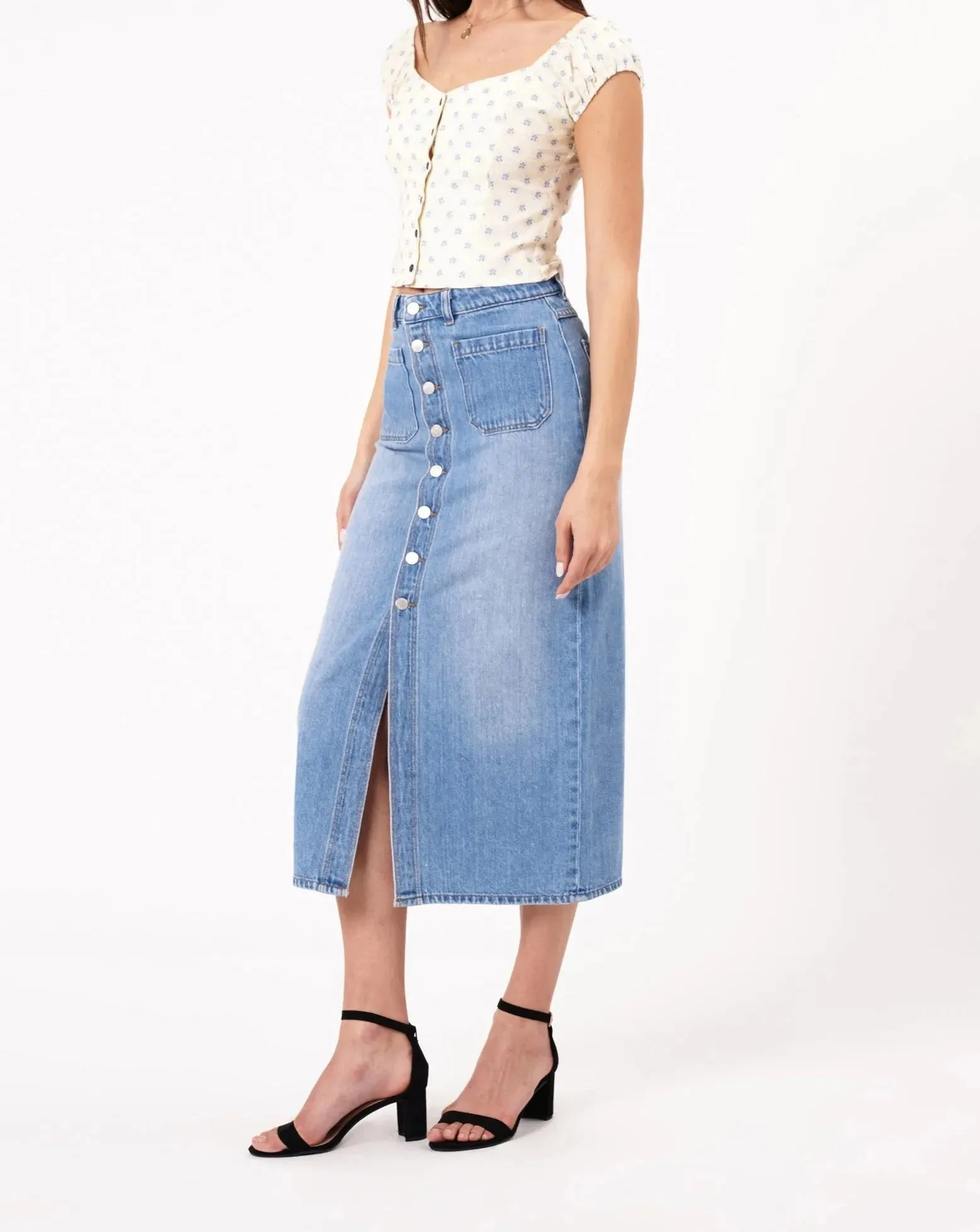 Sailor Skirt in Mid Vintage Blue