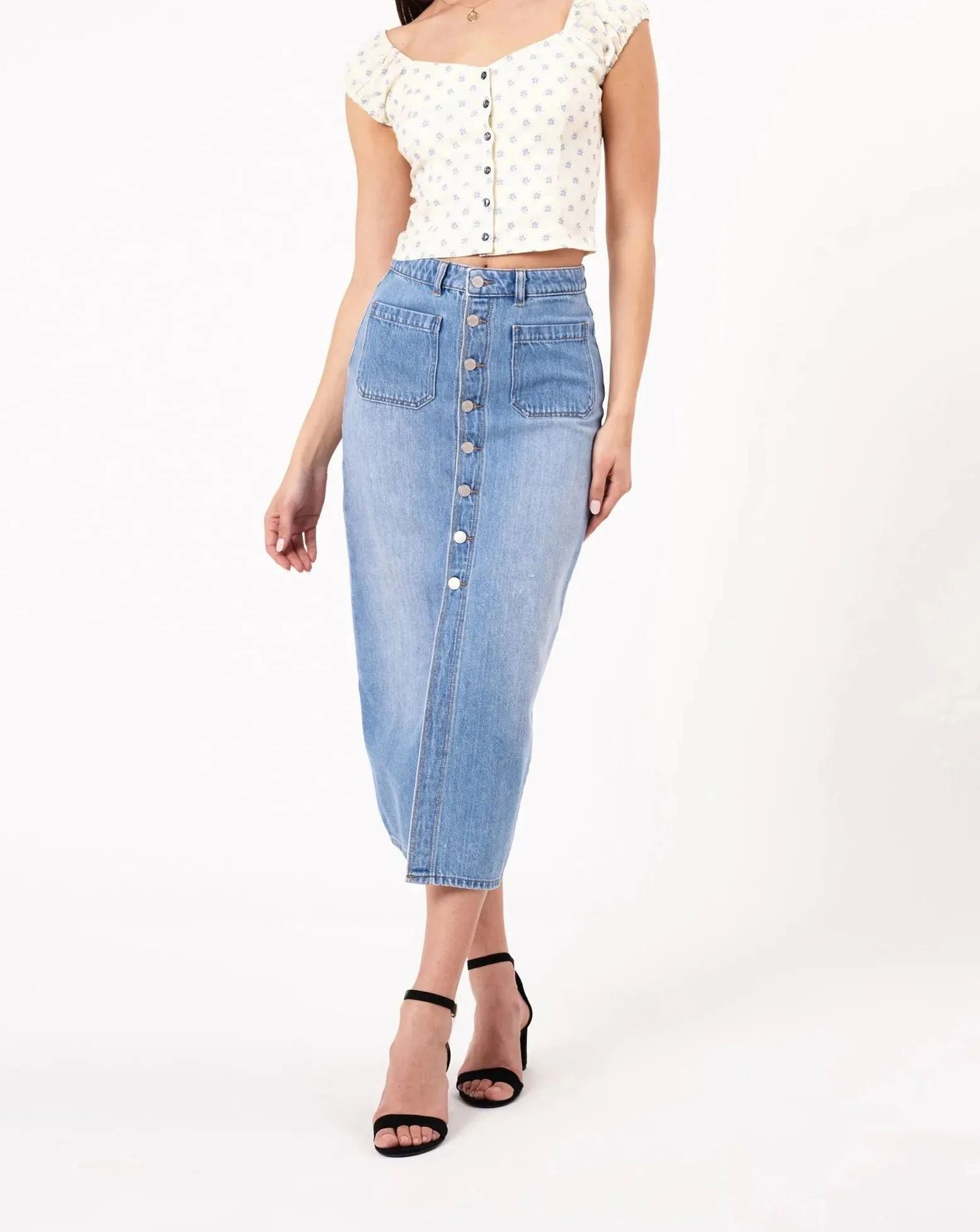 Sailor Skirt in Mid Vintage Blue