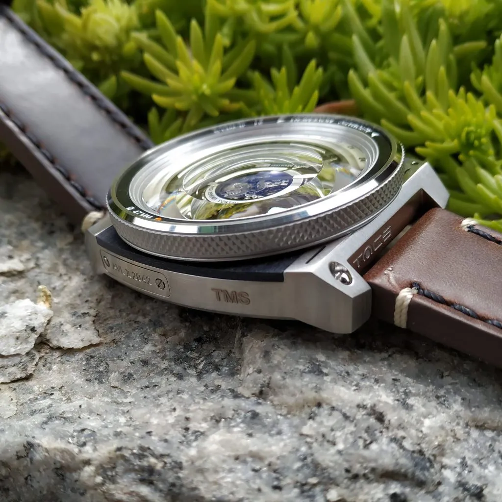 TACS Automatic Vintage Lens II (AVL II) - Silver & Horween