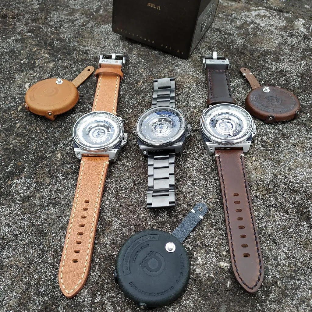 TACS Automatic Vintage Lens II (AVL II) - Silver & Horween
