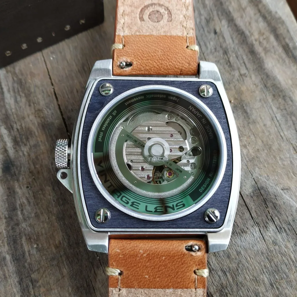 TACS Automatic Vintage Lens II (AVL II) - Silver & Horween