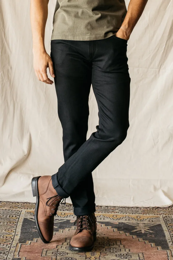 The Pen Slim - Black Raw 10.5oz Selvedge