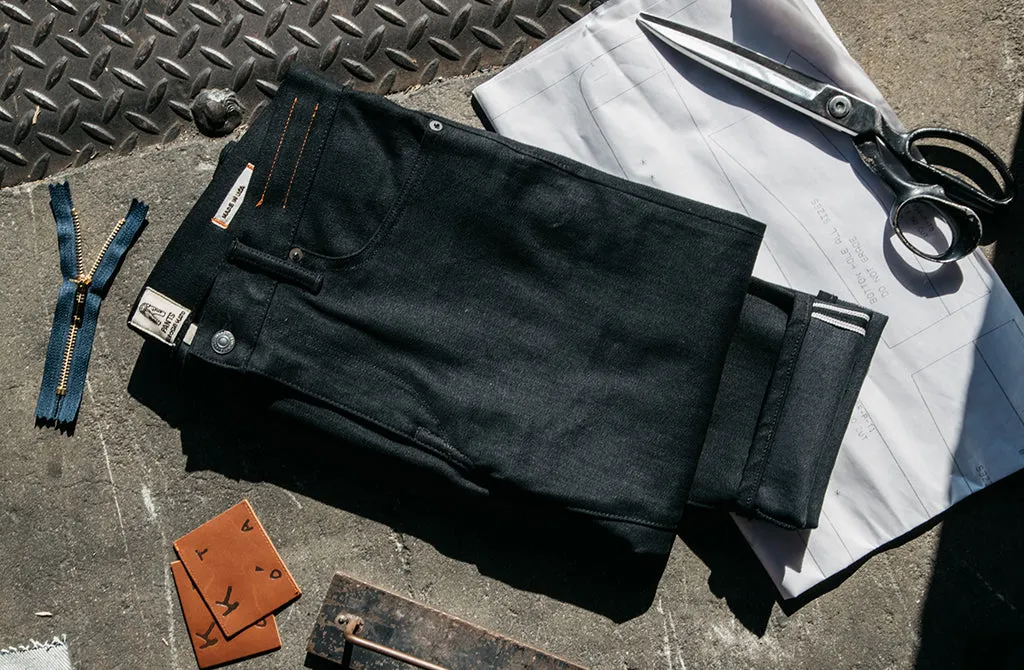 The Pen Slim - Black Raw 10.5oz Selvedge