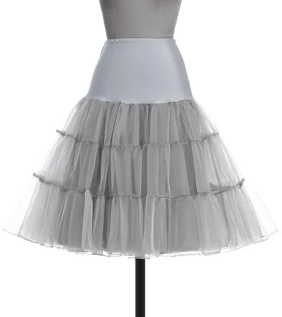 Tutu Skirt Silps swing Rockabilly Petticoat Underskirt Crinoline fluffy pettiskirt for Wedding Bridal Retro Vintage Women Gown