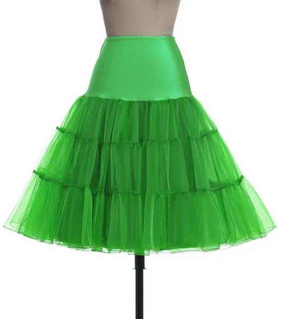 Tutu Skirt Silps swing Rockabilly Petticoat Underskirt Crinoline fluffy pettiskirt for Wedding Bridal Retro Vintage Women Gown
