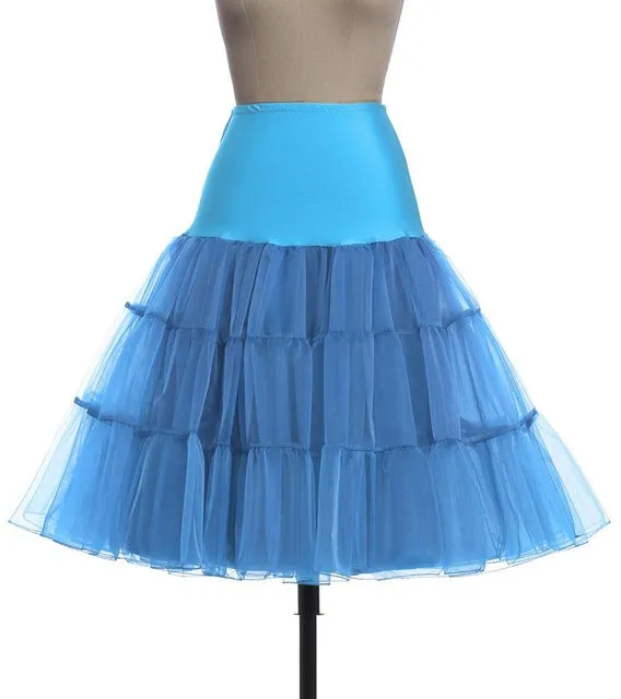 Tutu Skirt Silps swing Rockabilly Petticoat Underskirt Crinoline fluffy pettiskirt for Wedding Bridal Retro Vintage Women Gown
