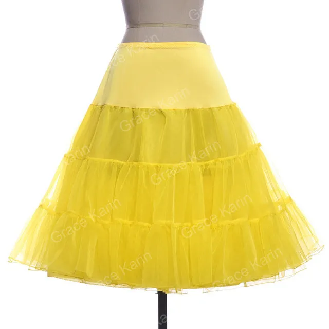 Tutu Skirt Silps swing Rockabilly Petticoat Underskirt Crinoline fluffy pettiskirt for Wedding Bridal Retro Vintage Women Gown