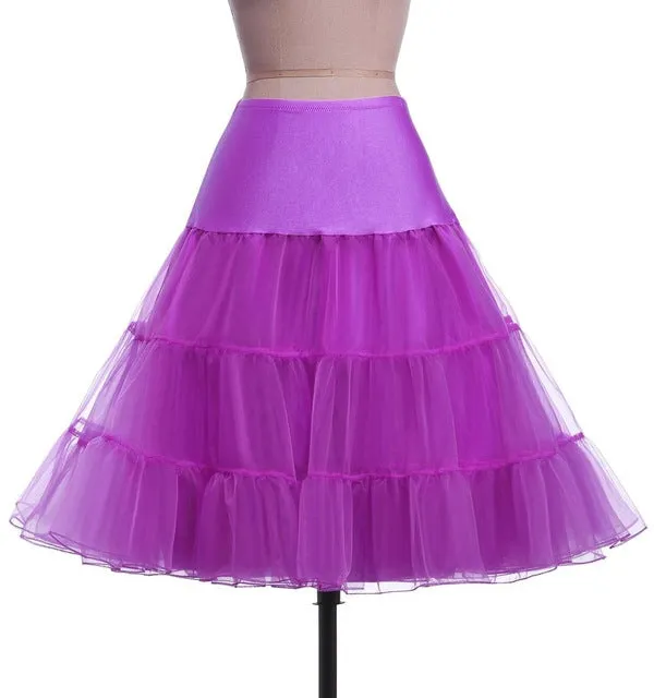 Tutu Skirt Silps swing Rockabilly Petticoat Underskirt Crinoline fluffy pettiskirt for Wedding Bridal Retro Vintage Women Gown