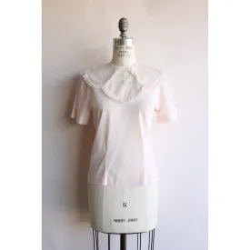 Vintage 1950s  Pink Nylon Blouse